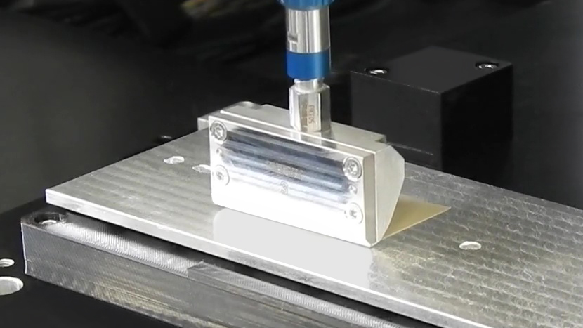 Picture: Large area dispensing of the Ag sinter paste using a Tresky slot nozzle